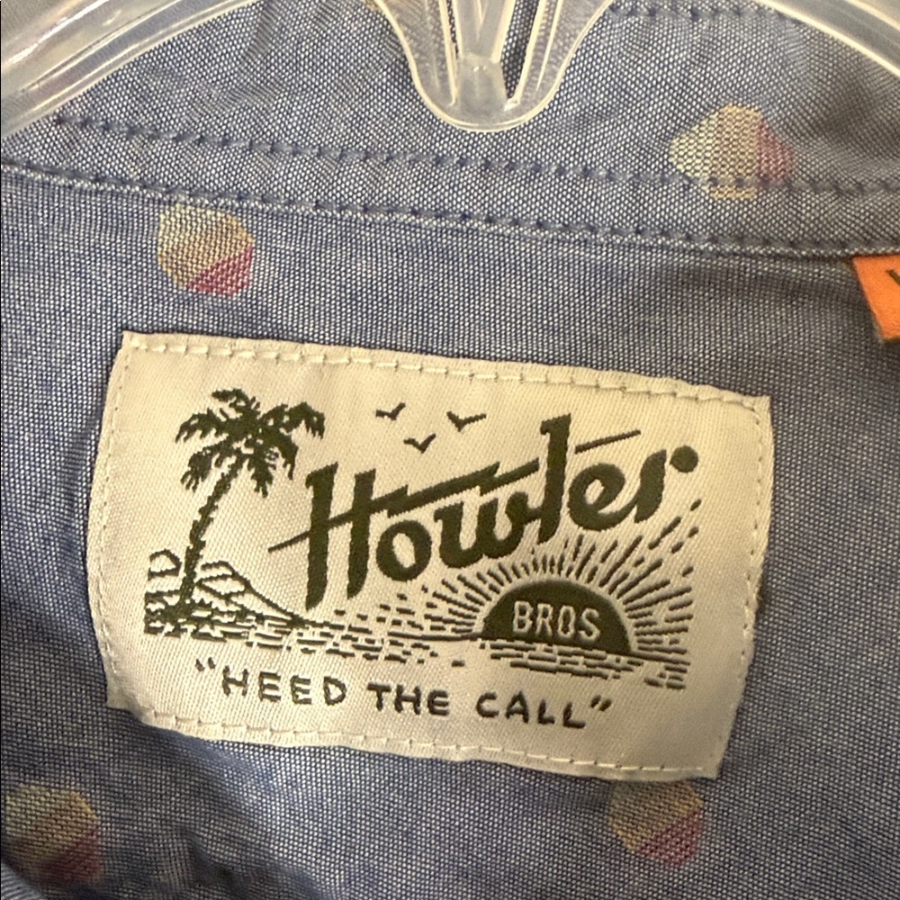 Howler Brothers Blue Patterned Button Down Shirt.… - image 2